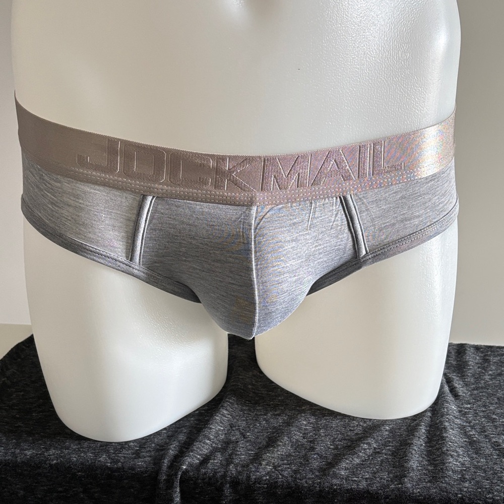 JOCKMAIL Men's Silver Briefs